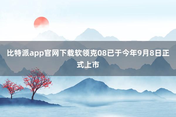 比特派app官网下载软领克08已于今年9月8日正式上市